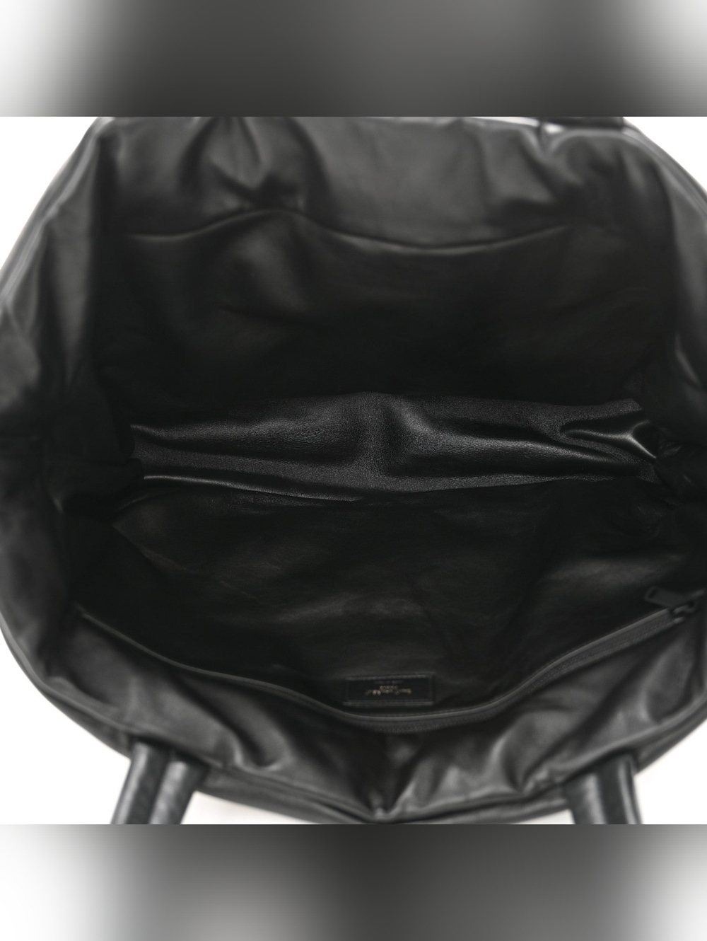 Like New!!! Saint Laurent Wide Puffer Tote in Black Lambskin Leather YSL Nappa - Picture 11 of 15